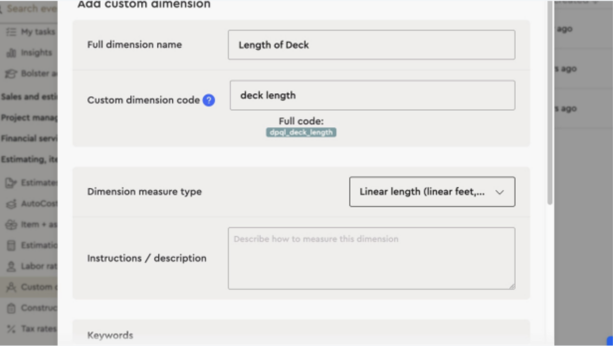Creating a Custom Dimension