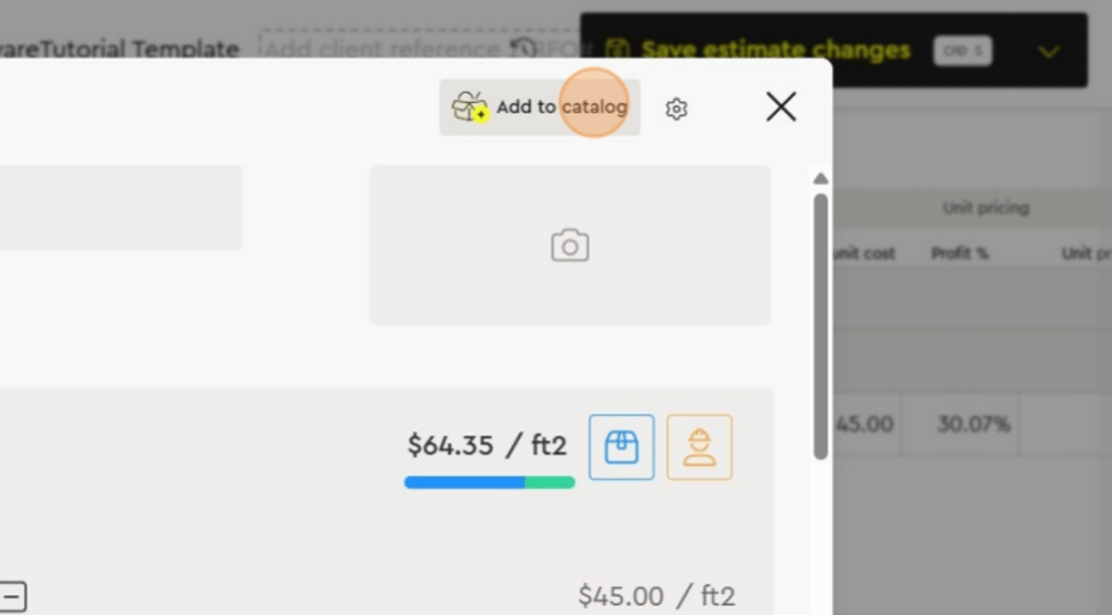 How to add an item to an estimate