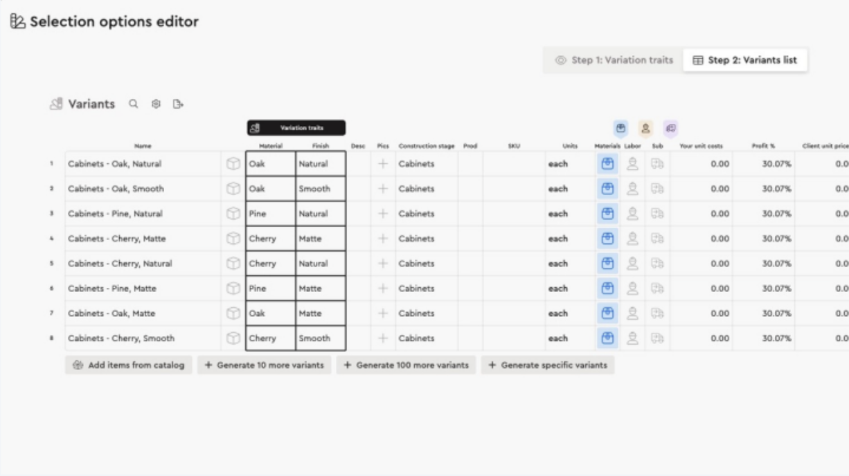 Editing a Global Assembly or Template in a Proposal
