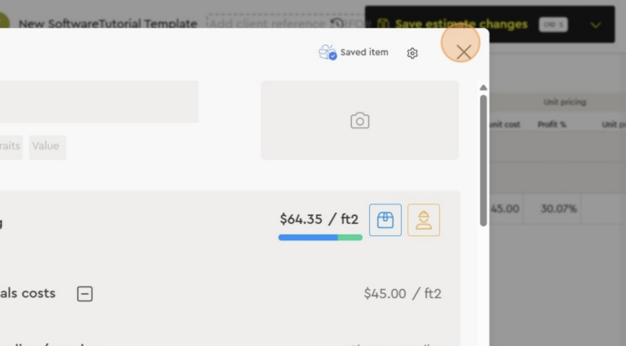 How to add an item to an estimate
